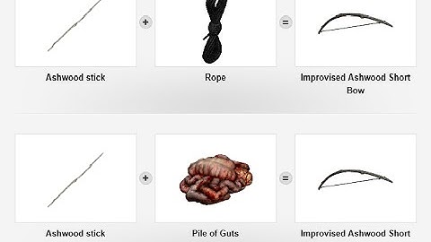 Dayz Standalone: How To Craft an Improvised Short Bow 0.59