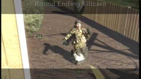Tomahawk Roundwinning Killcam over the map