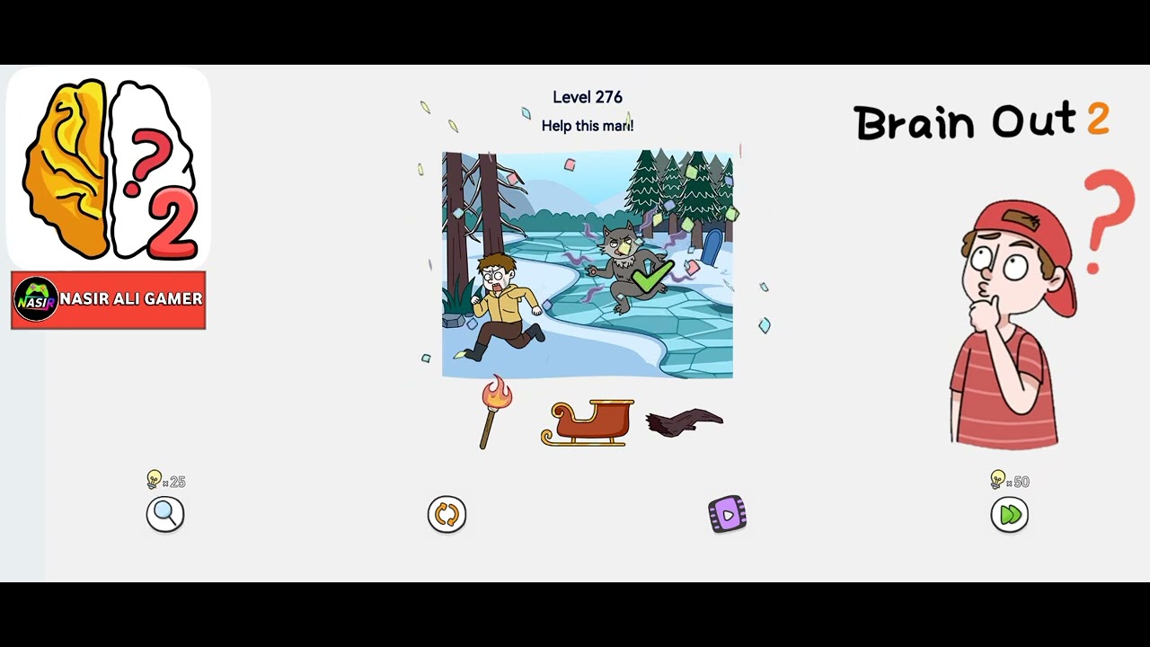 今回処分することになったゲームです！ Brain Out 2 Level 276 Walkthrough Solution - YouTube