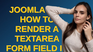 Joomla: Joomla 4.x - How to render a Textarea Form Field in a Custom Field?
