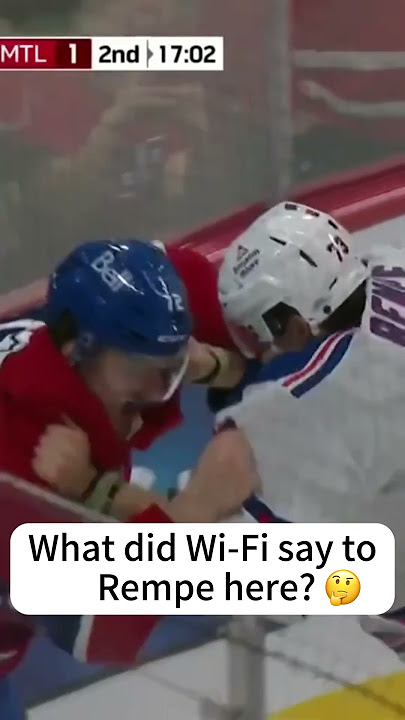 What did Wi Fi say to Rempe here#hockey #hockeyjersey #icehockey #skate #iceskaters  #sport