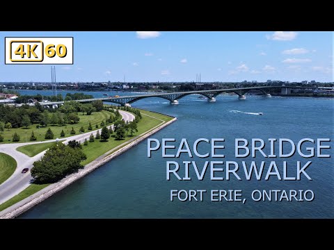 ⁴ᴷ Peace Bridge Riverwalk Park, Fort Erie, Ontario