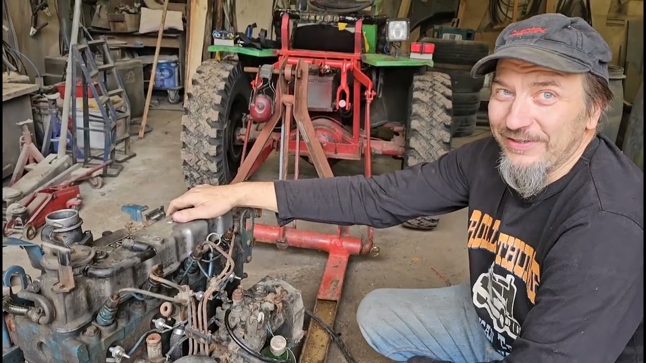 Nissanin SD 23 ensimmäinen käynnistys. Nissan SD 23 First start after a long time.