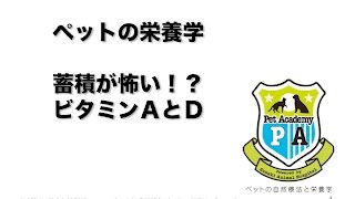 【2012年2月】ペットの栄養学 代謝を高めるビタミン その１ ～蓄積が怖い!? ビタミンAとD～