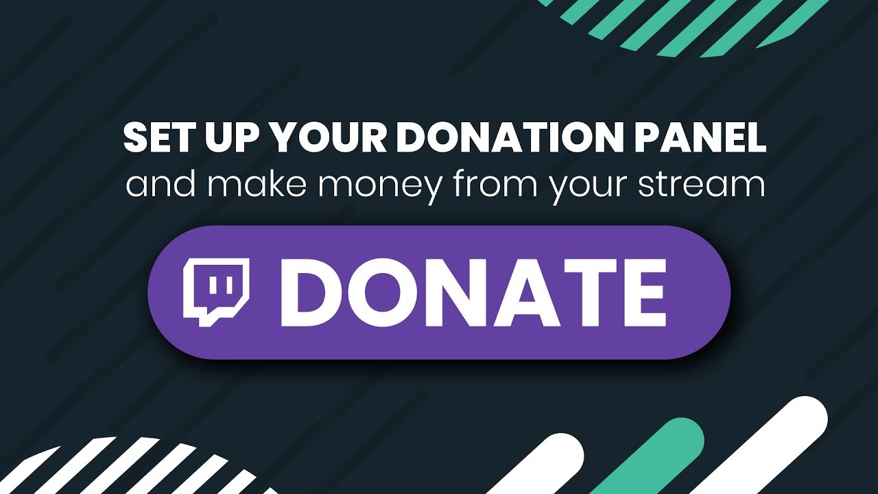 how to set up donations on twitch without streamlabs