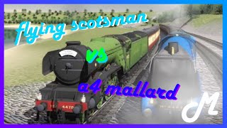 Lner A3 Flying Scotsman Vs Lner A4 Mallard In Trainz 2020