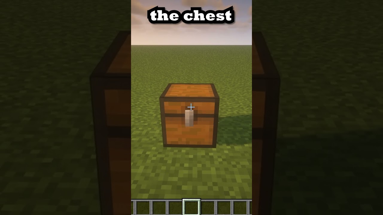 How to open a chest in minecraft