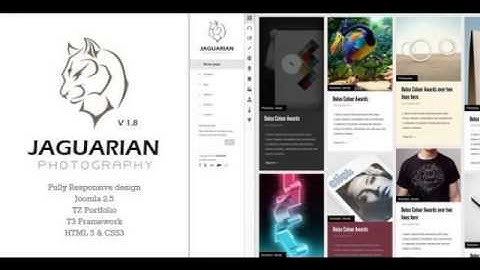 Preview Jaguarian - Responsive Joomla Template Creative