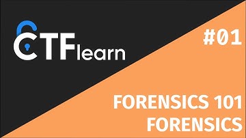 #01 WRITEUP FORENSICS CTFlearn : Forensics 101
