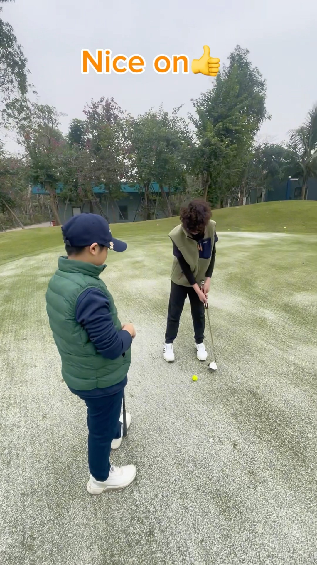 (Golf familyVN)tại sân golf Ecopark đôi bạn cùng tiến ?#golf #shorts