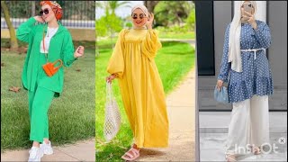 تنسيقات ملابس العيد 2022/ موضة صيف 2022/Hijabi girl/Eid outfits for veiled women