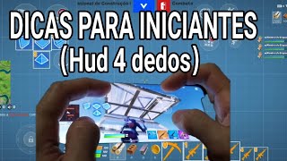 COMO FAZER O MELHOR HUD 4 DEDOS/ DICAS PARA INICIANTES - Fortnite Mobile #shorts