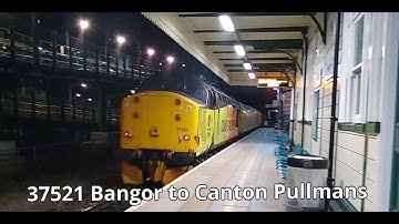 Prestatyn 17.04.2019 - Colas 37521 on Network Rail Test train  DBSO