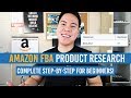 Amazon FBA PRODUCT RESEARCH For COMPLETE BEGINNERS! STEP BY STEP!