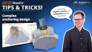 IDEA StatiCa: Anchoring concrete blocks with complex shapes!