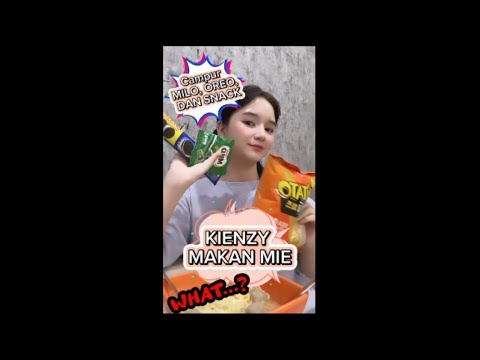 Kienzy makan mie pake telor milo oreo😋🍜 #kienzy #kienzymylien #kienzy키엔지미엔 #viral #trendingshorts