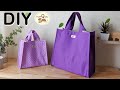 How to make a  simple tote bag in 2 sizes