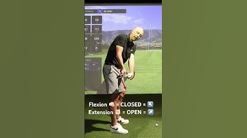 Wrist movements to OPEN or CLOSE the club face. #flexion #extension #hackmotion #golftips