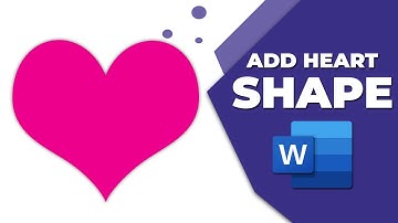 How to add a heart shape in word