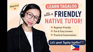 LEARN TAGALOG WITH A FRIENDLY NATIVE TUTOR #fypシ #preply #esl #foriegn #filipino #fypシ 