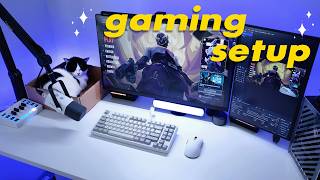 Gaming Setup With Luna The Munchkin Cat Rawm Gaming Mouse & Xvx G75 Rapid Trigger Keyboard