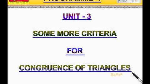 Cbse Class 9 th Maths Score 100 Marks Video    properties of a triangle 3