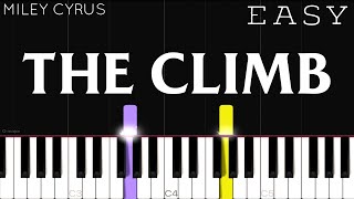 Miley Cyrus - The Climb | EASY Piano Tutorial