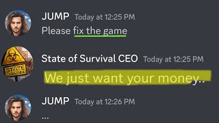 STATE OF SURVIVAL WILL DIE IF THEY DON'T MAKE CHANGES!