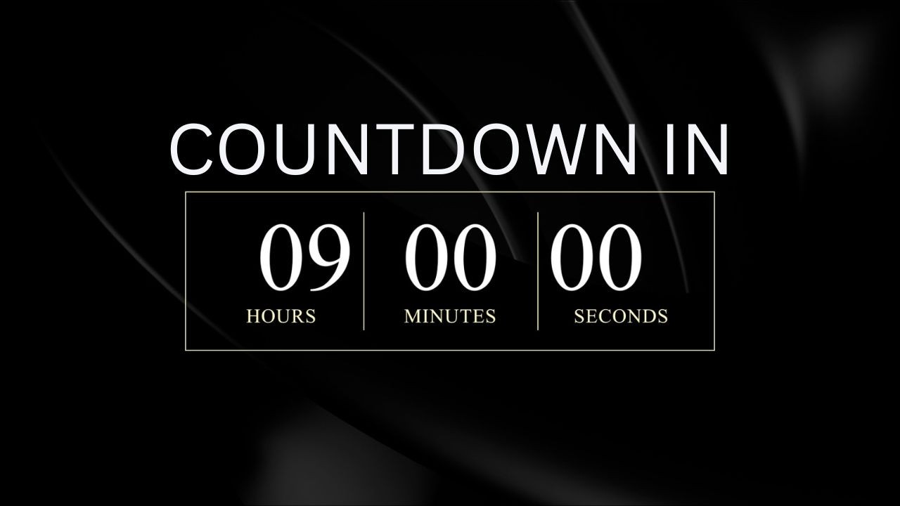 9 Hour Focus Timer Countdown | 9 Hour Deep Focus Timer 🌙 Dark Screen ...