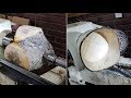 Woodturning a Green Apple Bowl, a Natural Edged Indulgence