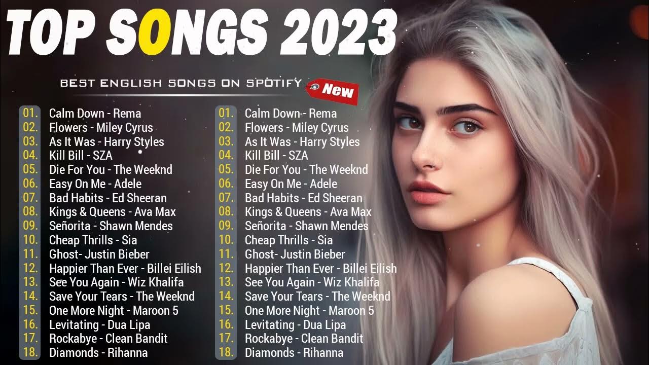 Английская музыка 2023. Топ 100 песен 2023. Топ песни 2023 года.