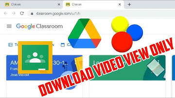 How to download view only video file from Google Drive 2023Tutorial | Google Classroom | Drive video