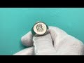 Greek 2nd century bc zeus god hemidrachm coin white gold mens ring