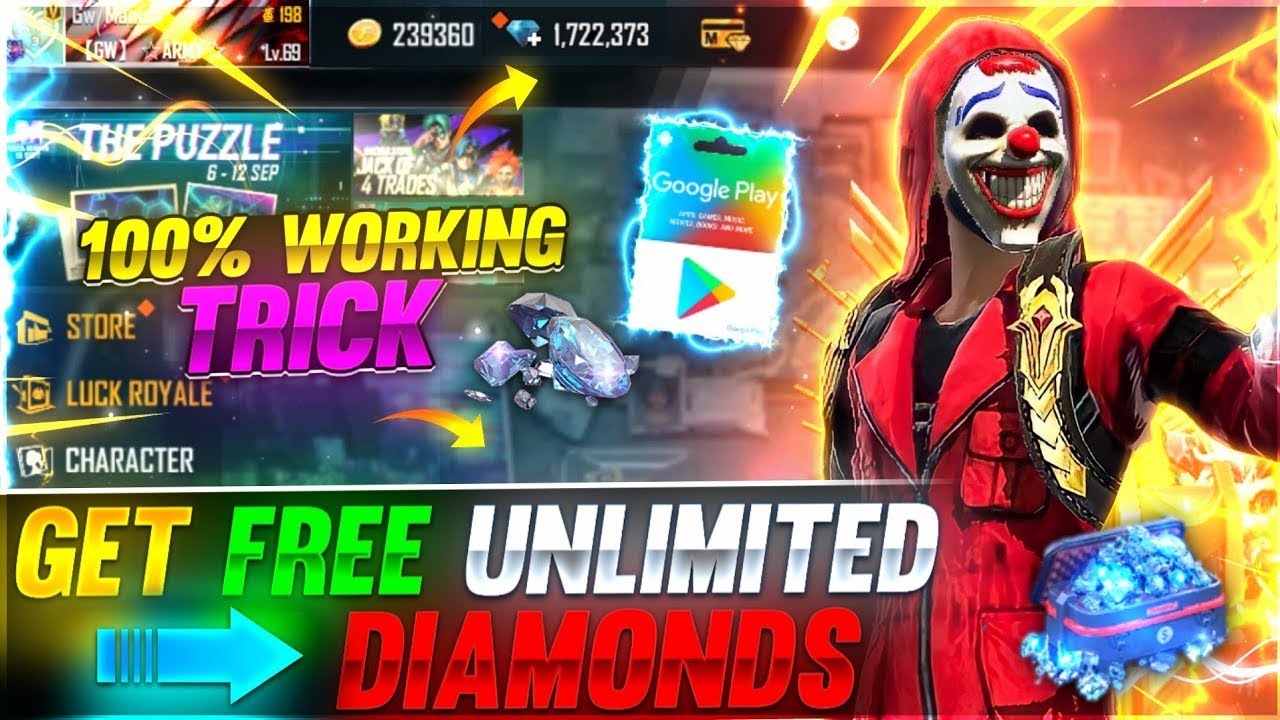 Add Unlimited Diamonds in Free Fire No Paytm Trick | Daily Free Unlimited Diamonds in Free Fire