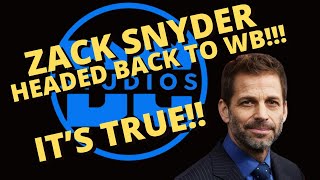 Zack Snyder headed BACK to WB! - Here is what is happening...