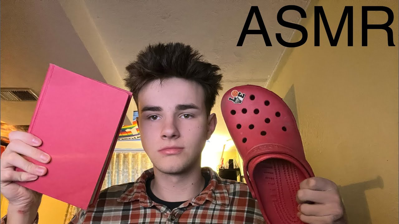 ASMR with RED Items | Tapping, Scratching, Rambling, Ect. - YouTube