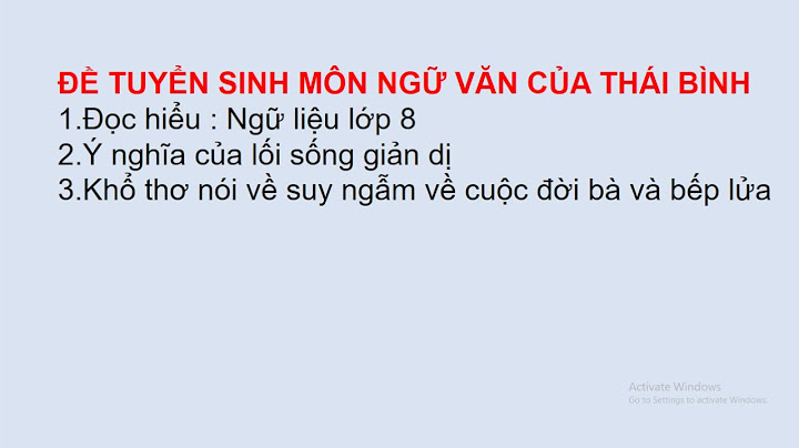 Đề văn thi cấp 3 năm 2008-2009 tỉnh thái bình năm 2024