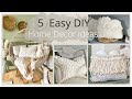 5 Home Decor: Seed stitch knitting, No knit blanket, ikea rug hack, Chunky knit pillow & rug basket