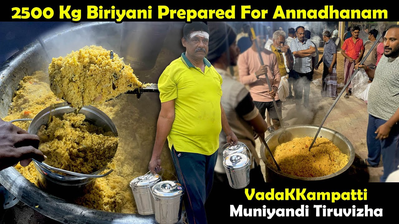 டன் கணக்கில் பிரியாணி பிரசாதம் செய்து ஊருக்கொல்லாம் தரும் வடக்கம்பட்டி | MSF