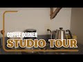 Studio tour coffee corner