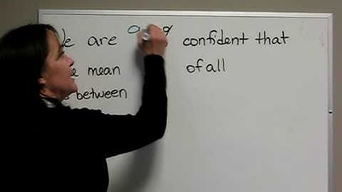 Interpretation of confidence interval