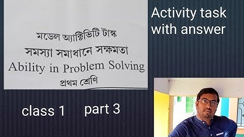 Model Activity Task for class1 Ability in problem solving