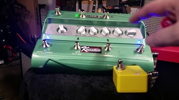 Line 6 DL4 with the Kinnatone Double Platinum mod feedback, looper, double preset, volume drop