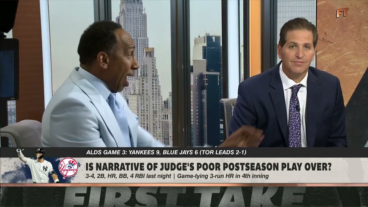 ESPN First Take || Stephen A. can't contain his jubilation over Yankees' comeback win