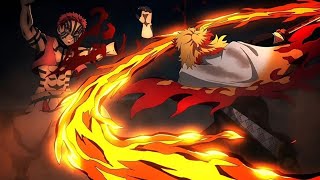 Rengoku vs Akaza - Demon Slayer Mugen Train - Rengoku Death Scene