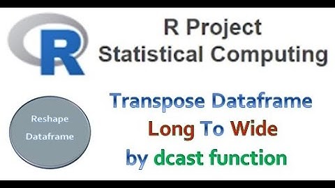 R Studio- Transpose Dataframe Long a Wide by dcast function