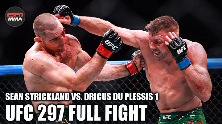Sean Strickland vs. Dricus Du Plessis 1 FULL FIGHT [UFC 297 – Jan 18, 2024] | ESPN MMA