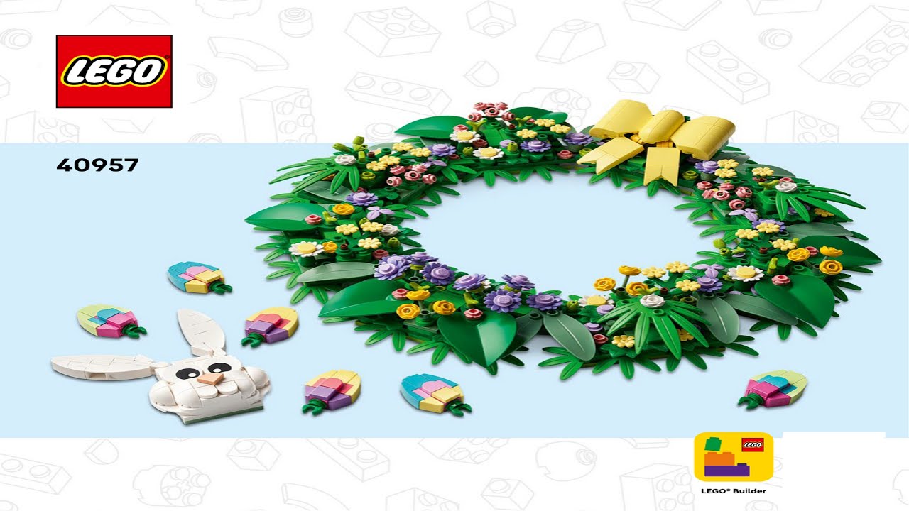 Seasonal - Spring Wreath - Easter LEGO instructions