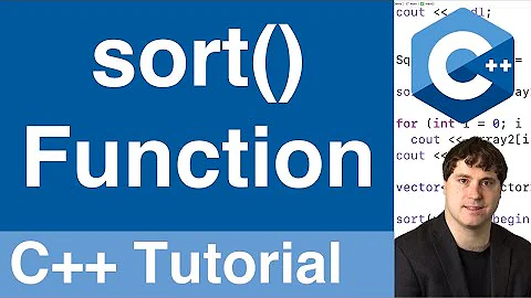 sort() Standard Library Function | C++ Tutorial