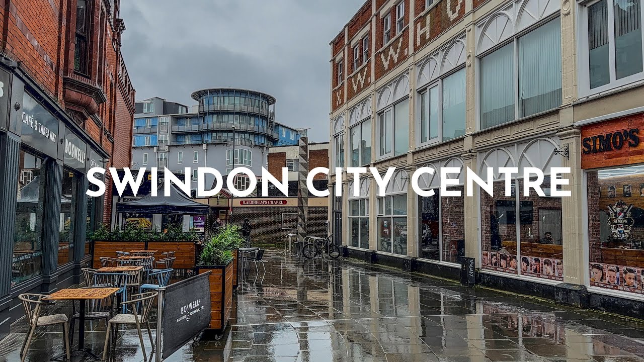 🌧️ Winter City Walk in Swindon | 21st January 2026 🚶‍♂️